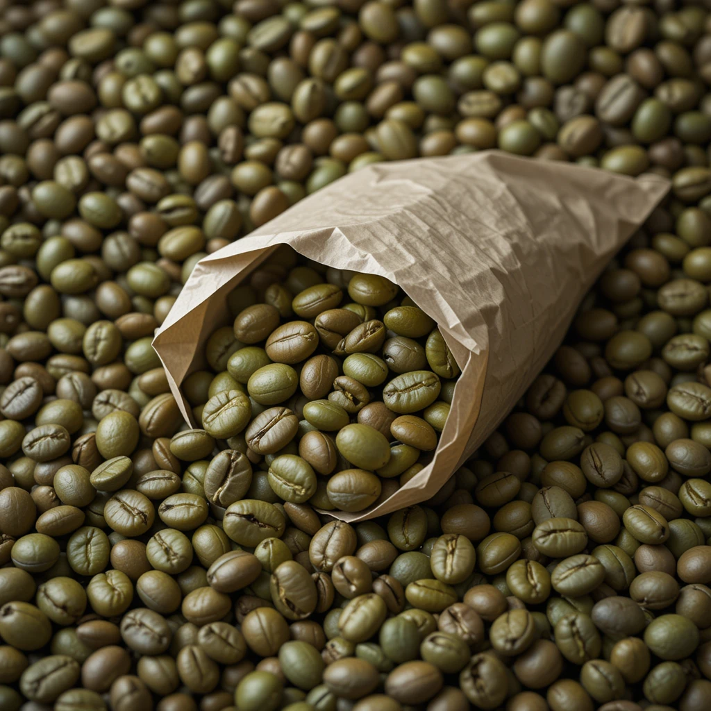 unroasted coffee beans